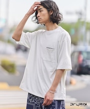 接触冷感/吸水速乾/UVカット DRY-MIX ポケット付きTシャツ