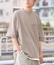 接触冷感/吸水速乾/UVカット DRY-MIX ポケット付きTシャツ