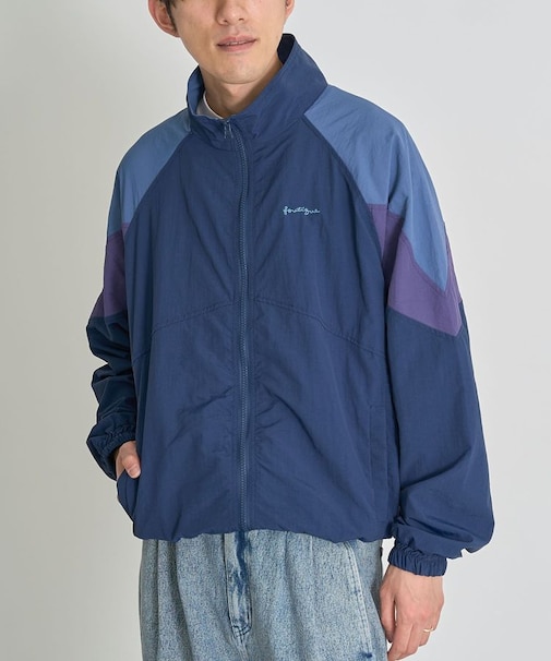 ナイロン切り替えブルゾン