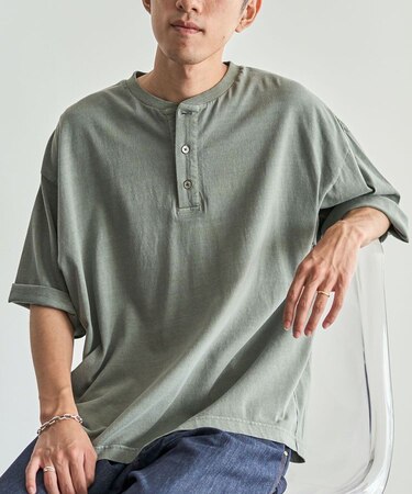 ヴィンテージ加工 ヘンリーTEE