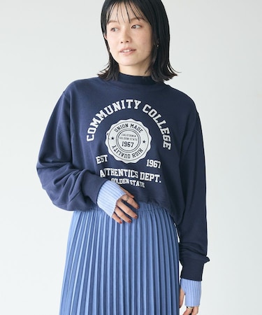 カレッジプリントショートプルオーバー