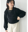 洗える/ビスチェ付きシャギーニットプルオーバー