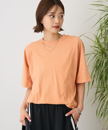 カットクレープワイドキリカエTシャツ