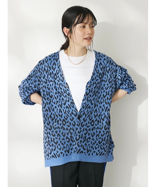 [新品未使用] HUF レオパード カーディガン HUF ハフ Snow Leopard Cardigan カーディガン ヒョウ柄 長袖
