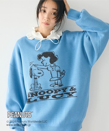 【PEANUTS】クルーネックニット