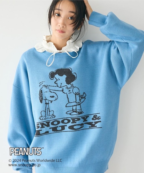 【PEANUTS】クルーネックニット