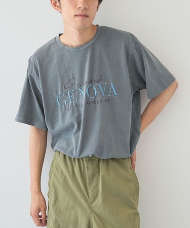 ピグメント刺繍TEE1【ユニセックス】