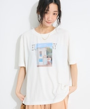 ラメ天竺フォトプリントTEE