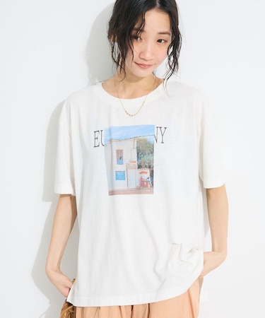ラメ天竺フォトプリントTEE