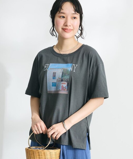 ラメ天竺フォトプリントTEE