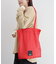 akha.ストライプメッシュトートバッグ