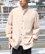 【ユニセックス】バンドカラーシャツB