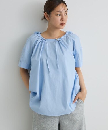 オーバーサイズフード付きプルオーバー