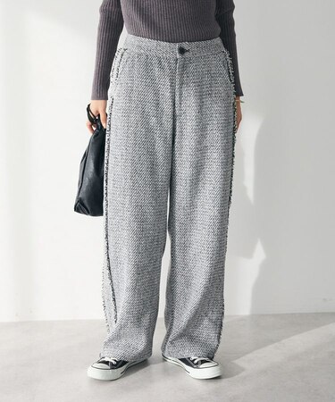 ツイードストレートパンツ