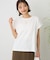 カットクレープクルーネックTシャツ