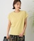 カットクレープクルーネックTシャツ