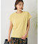カットクレープクルーネックTシャツ