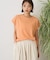 カットクレープクルーネックTシャツ