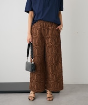 カットジャガードパンツ