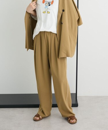 配色パイピングパンツ