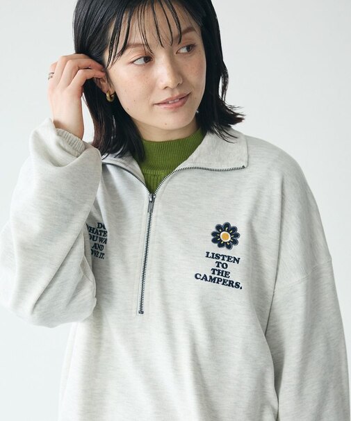 【ユニセックス】URANIWA裏毛ハーフシッププリントスウェット