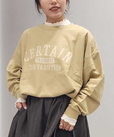プリント裏毛チュニック
