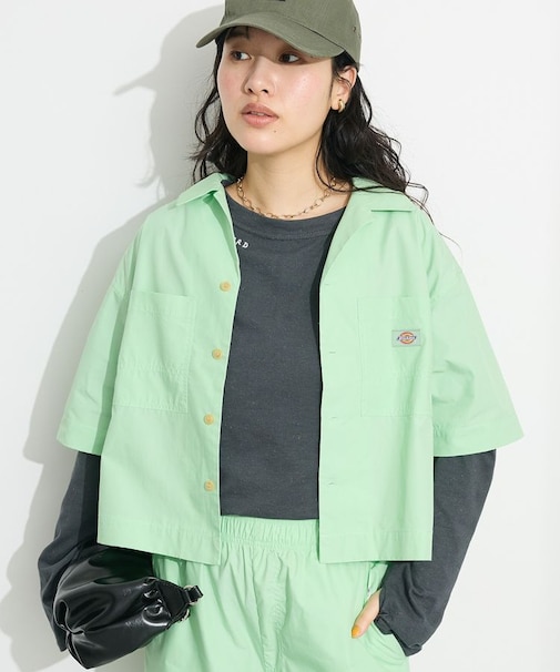 Dickies/ディッキーズ コットンダンプクロップドシャツ