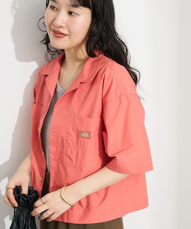 Dickies/ディッキーズ コットンダンプクロップドシャツ