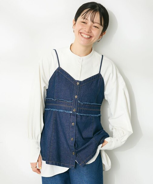 2WAYデニムキャミビスチェ