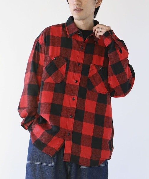 ブロックチェックワークシャツ