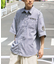 ヒッコリーストライプワッペンシャツ