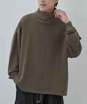 【ユニセックス】裏毛タートルスウェット