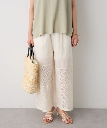 レースパッチワークパンツ