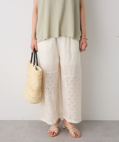 レースパッチワークパンツ