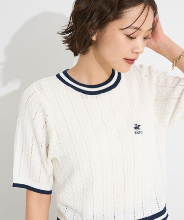 別注/BHPC 刺繍ケーブル編みニット