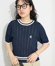 別注/BHPC 刺繍ケーブル編みニット