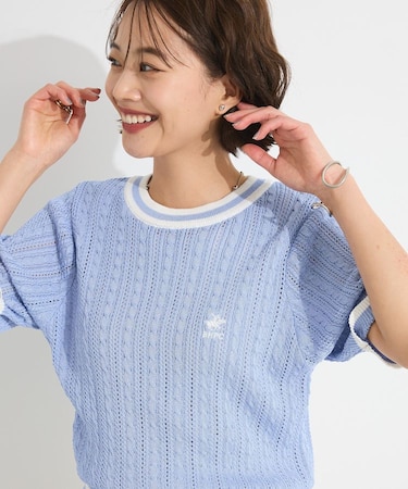 別注/BHPC 刺繍ケーブル編みニット