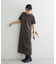 ベロアハーフスリーブワンピース