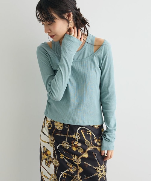 2点セット/タンクトップ&ロンT