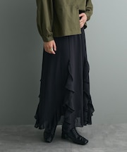 ラッフルロングスカート