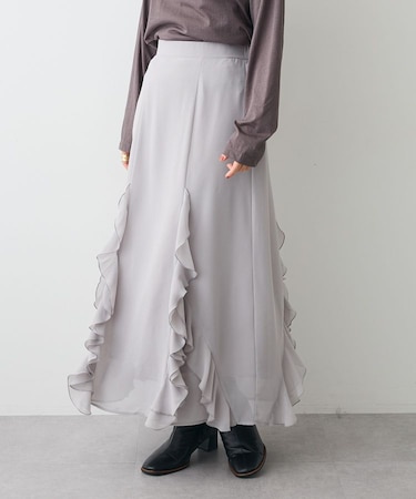 ラッフルロングスカート