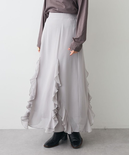 ラッフルロングスカート