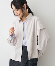 パネルデザインワイドシャツ