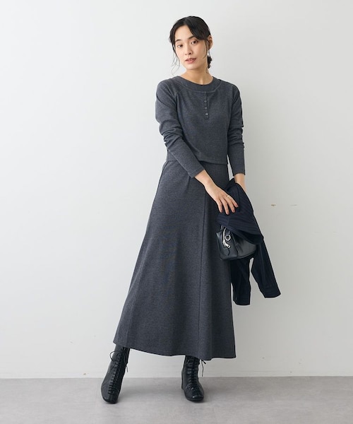 AnMILLE アンミール リブドッキングレイヤードOP リブドッキング