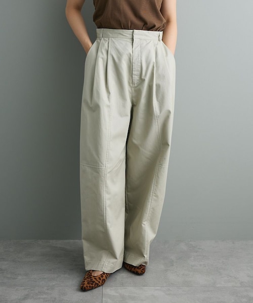 MHL ワイドチノパンツ MHL. 「MHL.」 チノパンツ LARGE ライトベージュ メンズ