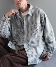 チェックボックスシャツ