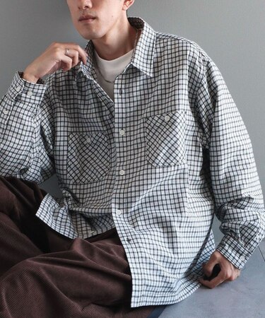 チェックボックスシャツ