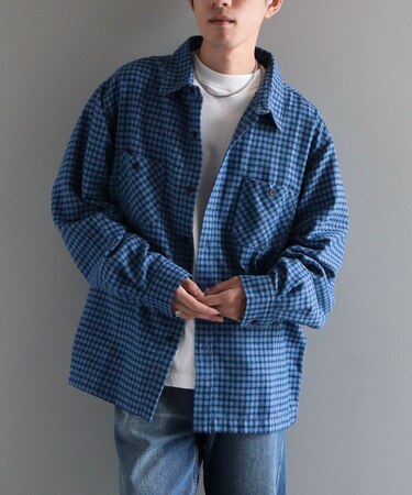 チェックボックスシャツ