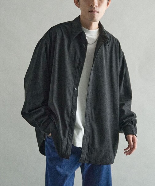 コーデュロイシャツ