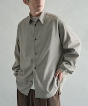 TRウールライクシャツ